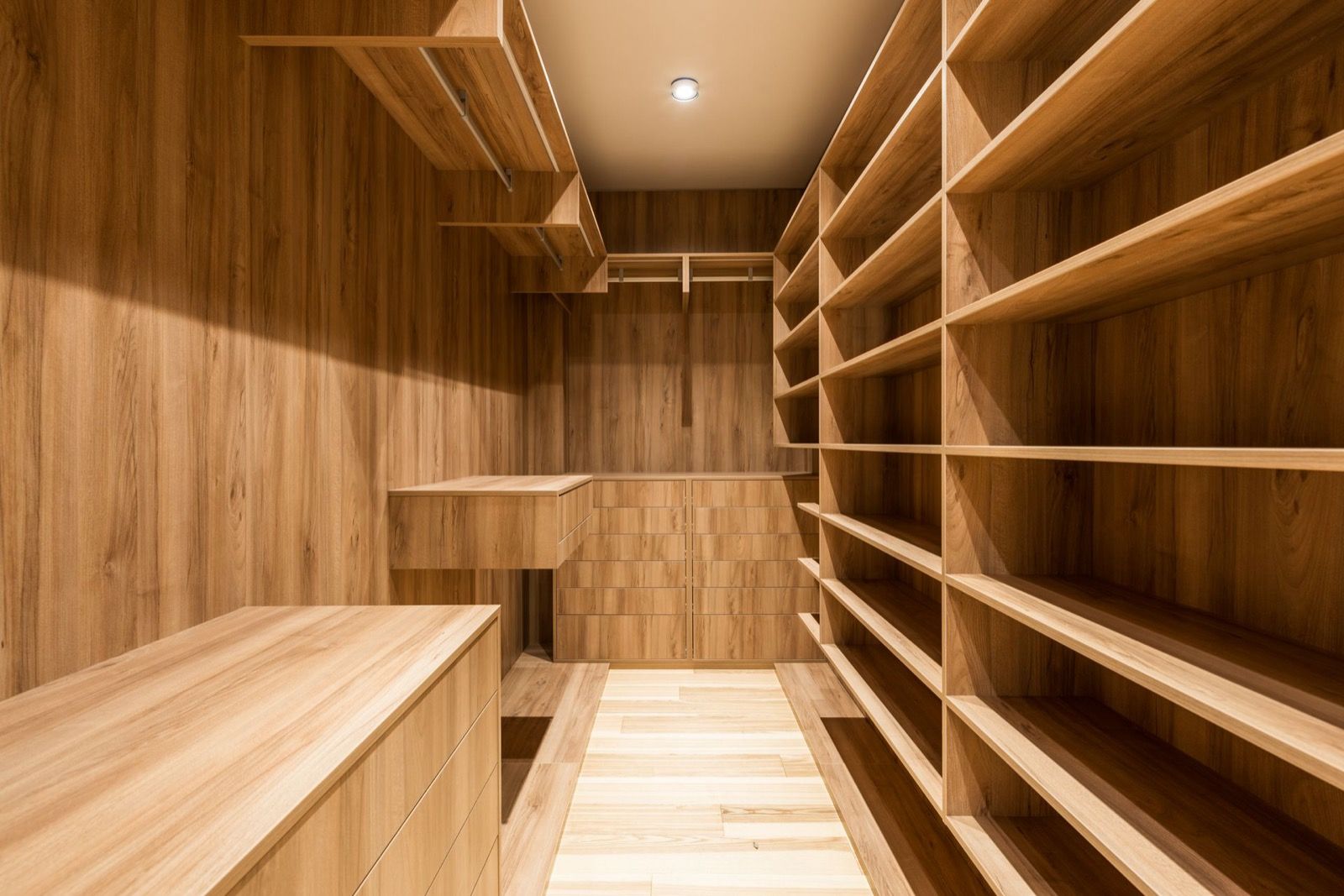 Premium Wardrobe with Wood Shelves